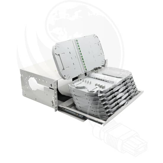 2U Sliding On Rail Modular Patch Panel – Model 03 – 144 FO (3)