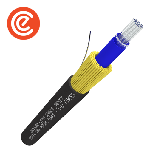 ADSS Single Jacket Single Tube Aerial Cable - 1-12 Fibres