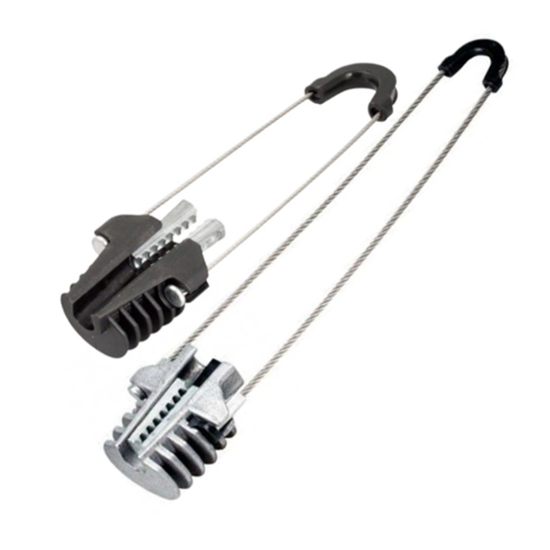 ACx Anchor Clamps for Fig-8 with Steel Messenger