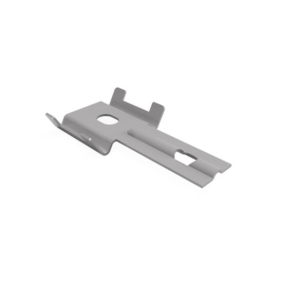 Wooden post base for crossbar attachment