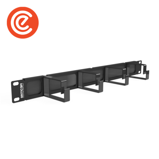 Cable Management Ring Bar with Brush - Metal - Model 01