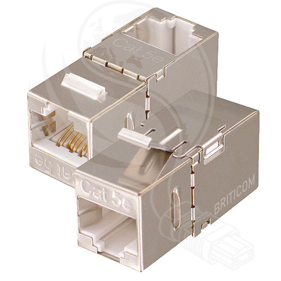 Cat 5E Inline Coupler Keystone Jack – STP 90°