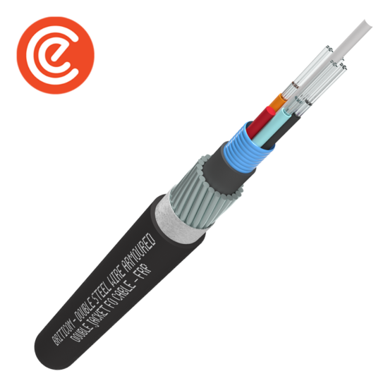 Double Steel Wire Armoured Double Jacket FO Cable – FRP