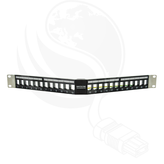 EMPTY PATCH PANEL 1U – V1 STP 1U 24 PORT FOLDABLE
