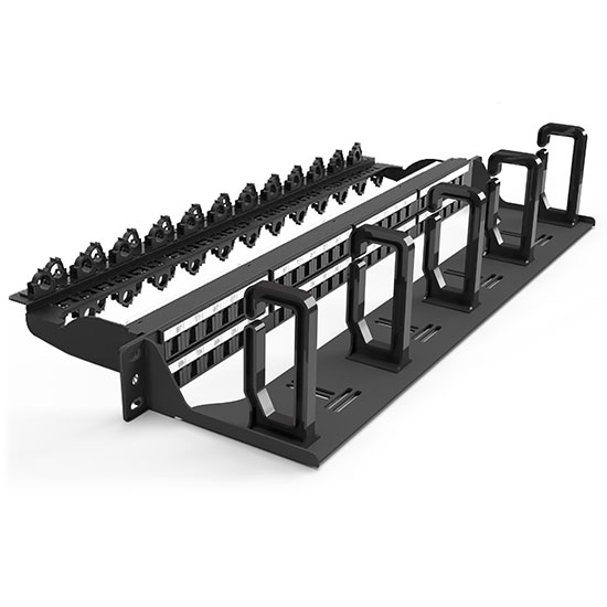 Dual Sided Cable Organiser 48 Port Patch Panel - Model 02