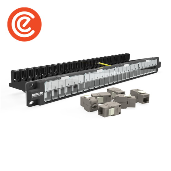 Empty Patch Panel 24 Port - STP with Auto Shutters - Model 02