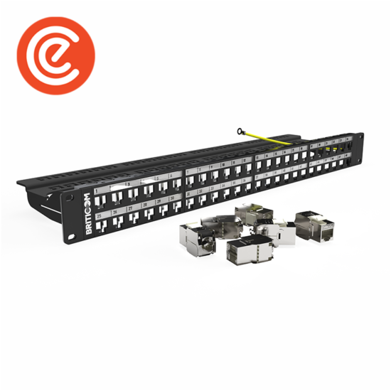 Empty Patch Panel - Flat 48 Ports 1U Empty RJ45 STP