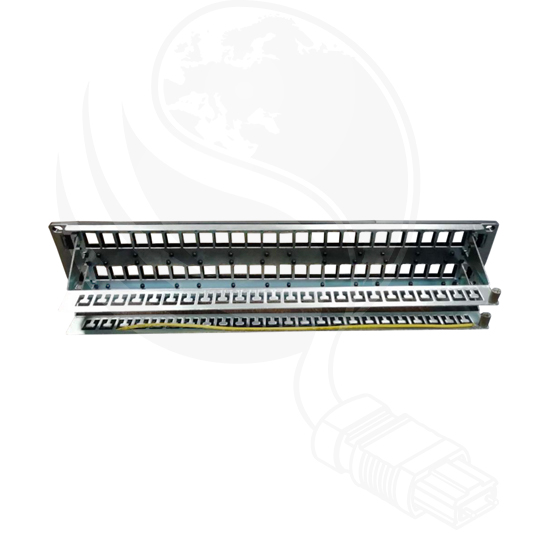 Empty Patch Panel – Flat 2U 2