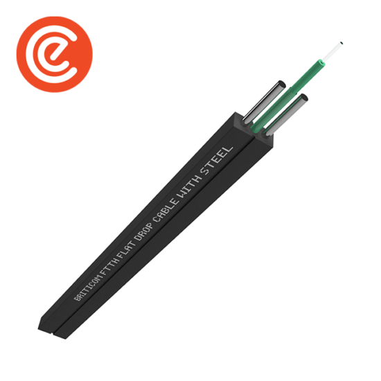 FTTH - Flat Drop Cable with Steel