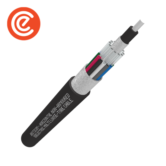 Horizontal Armoured Dielectric Multi Loose Tube Cable - 4-144 Fibres