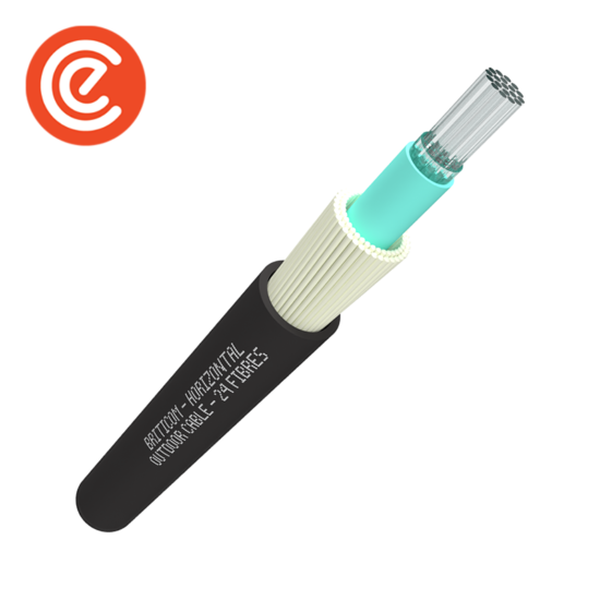Horizontal Outdoor Cable – 2, 12, 24 Fibres