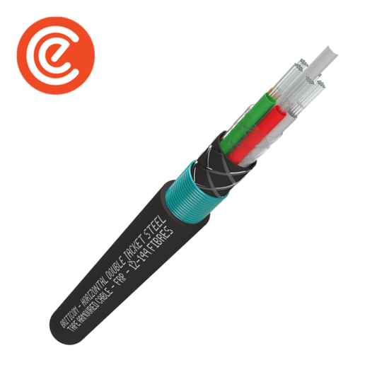Horizontal Double Jacket Steel Tape Armoured Cable – FRP - 12-144 Fibres