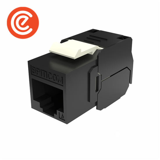 Cat 6 Keystone Jack – UTP Tool-Free 180°