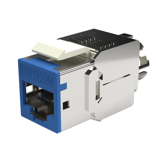 Cat 7 Keystone Jack STP  Tool-Free Colour Clipped with Smart Clip Lock