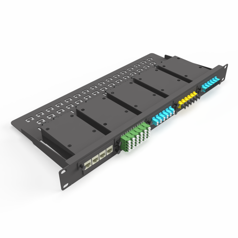 1U Ultrahigh Density Hybrid BHD Patch Panel Model 1 – Briticom