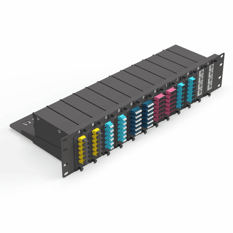 2U Ultrahigh Density Hybrid BHD Patch Panel Model 1 – Briticom