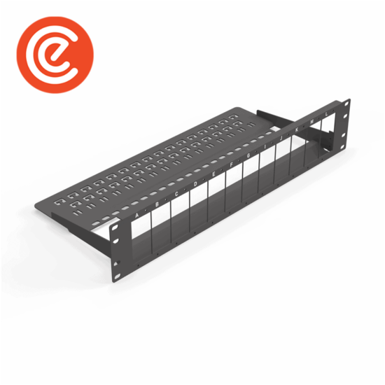 2U Ultrahigh Density Hybrid BHD Patch Panel Model 1