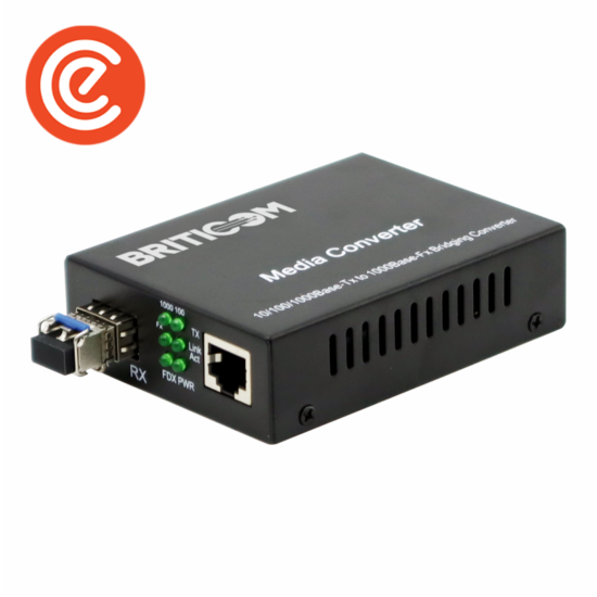 Media Converter 1 x SFP to 1 x RJ45 – 10/100/1000M