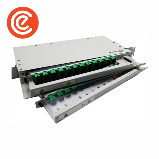 1U Pivoting Modular Patch Panel - Model 02 - 48 FO