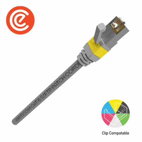 Cat 6 Colour Clipped Patch Cord – S/FTP