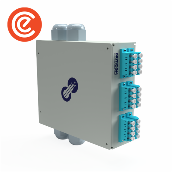 Indoor DIN Rail Subscriber Terminal Box - Metal - Model 05 - 12 FO