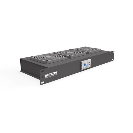 Thermostatic 3 Fan Tray With Temperature Controller - Rack Mounted