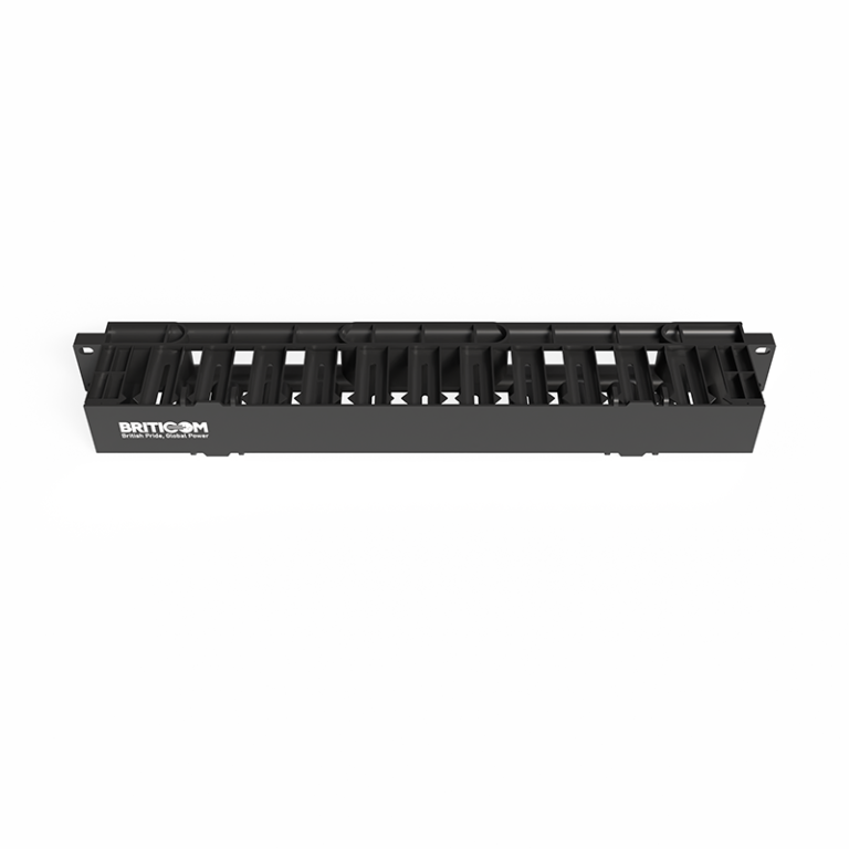 1U Cable Management Dump Panel – Plastic- Model 02 – Briticom